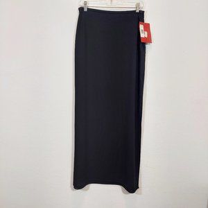 JS COLLECIONS Womens Lined Straight Maxi Dress Skirt Size 8 (40" Long) Side Zip